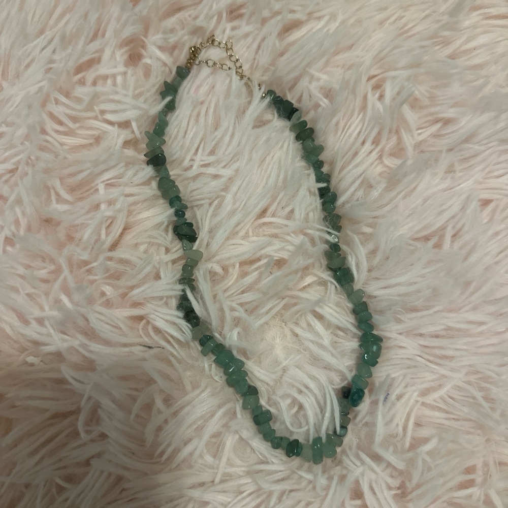 Elegant Green Beaded Necklace